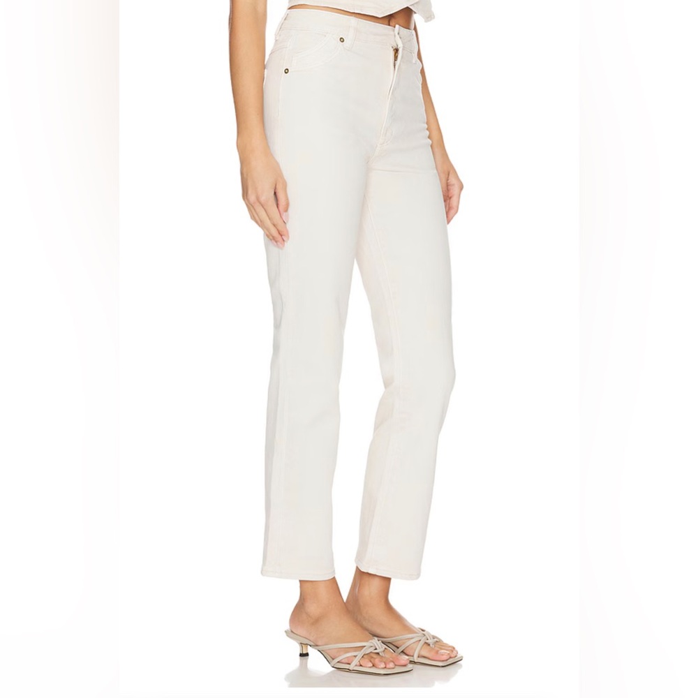 Rolla’s Original High Rise Straight Jeans, Off-White, Size 26